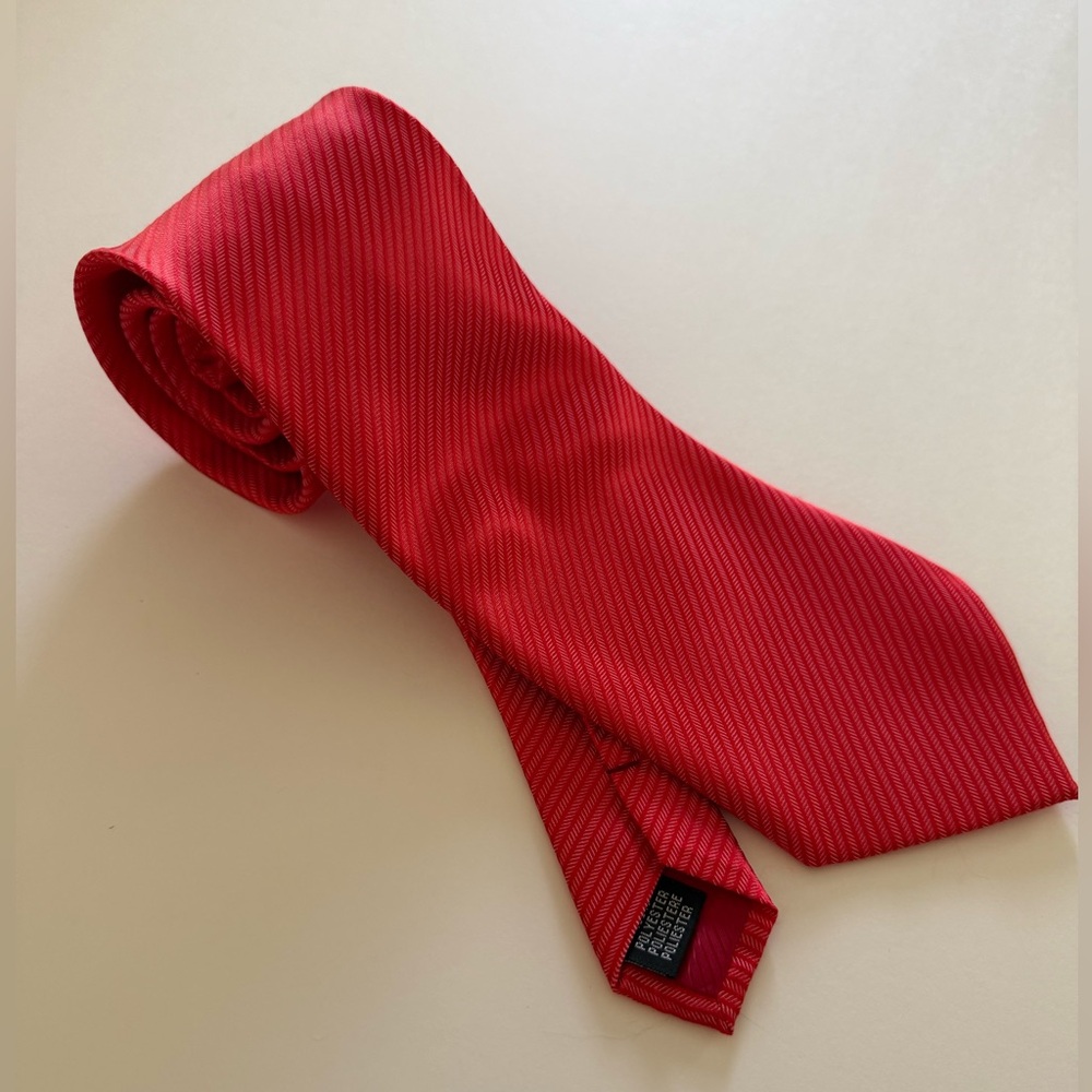 ANTONIO RICCI || Elegant Coral Red Tie